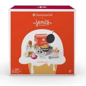 American Girl Jeni’s Splendid Waffle Cone Set NIB 18” Doll Ice Cream AG Food